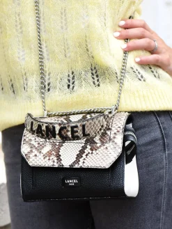 Mini sac bandoulière S Ninon Python LANCEL