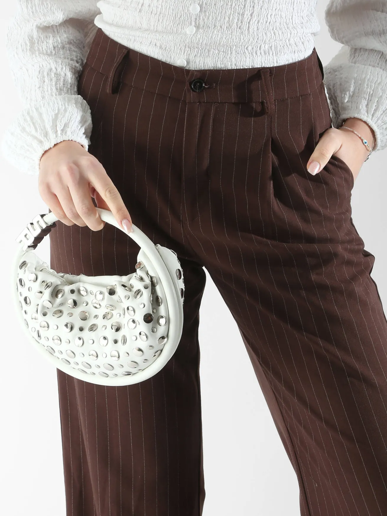 Mini sac Domino en cuir et studs SONIA RYKIEL