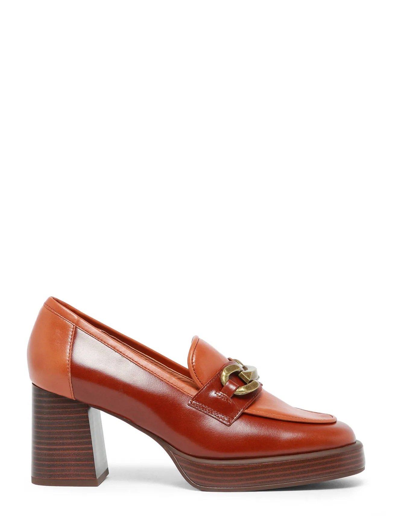 Mocassins à talon Limon en cuir MAM'ZELLE