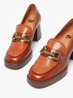 Mocassins à talon Limon en cuir MAM'ZELLE
