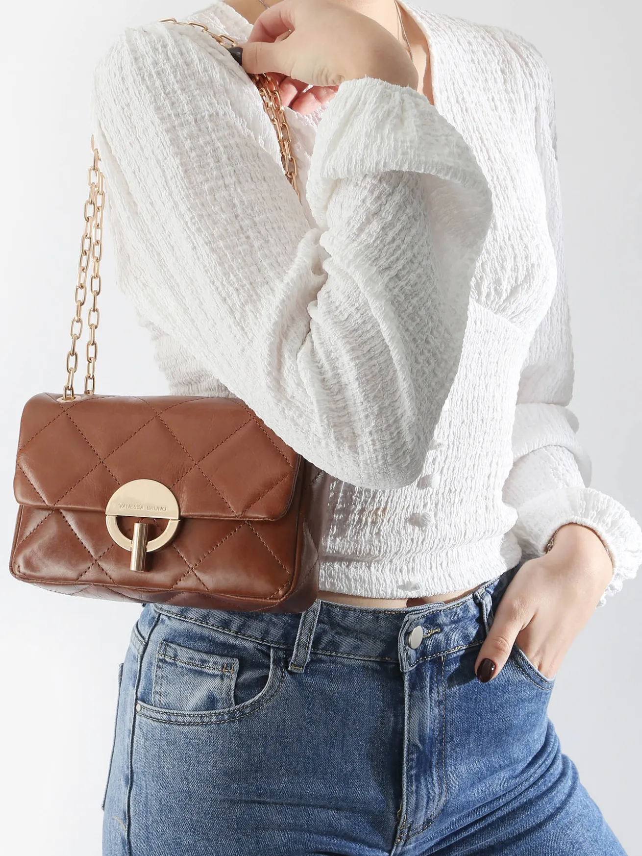 Moyen sac Moon en cuir VANESSA BRUNO