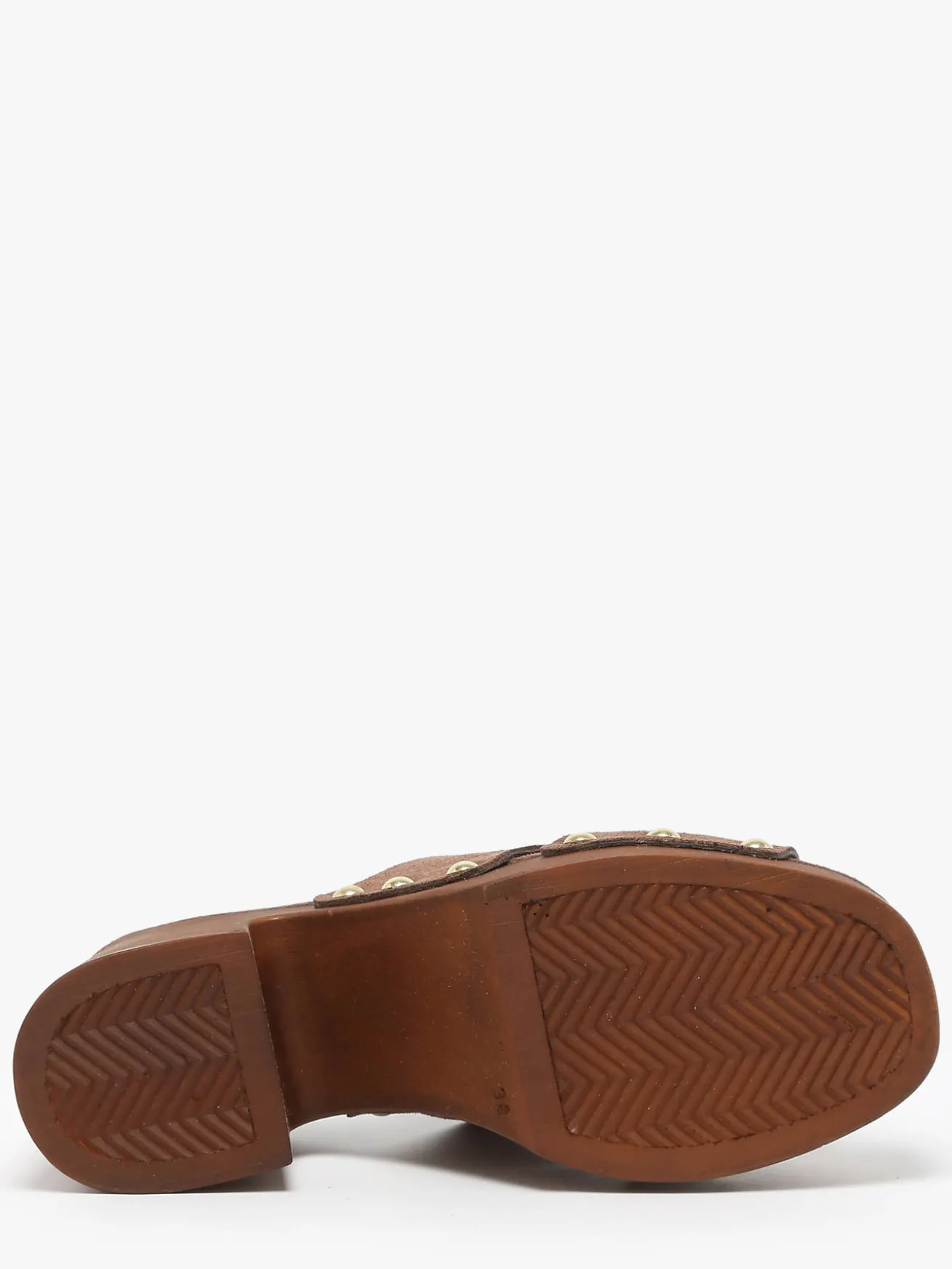 Mules à talon Carbuccia en cuir COCO ABRICOT