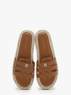 Mules en cuir TOMMY HILFIGER
