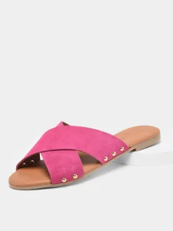 Mules Vuma en cuir PIECES