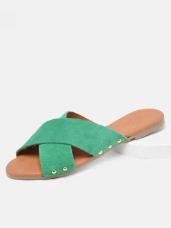 Mules Vuma en cuir PIECES