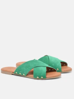 Mules Vuma en cuir PIECES