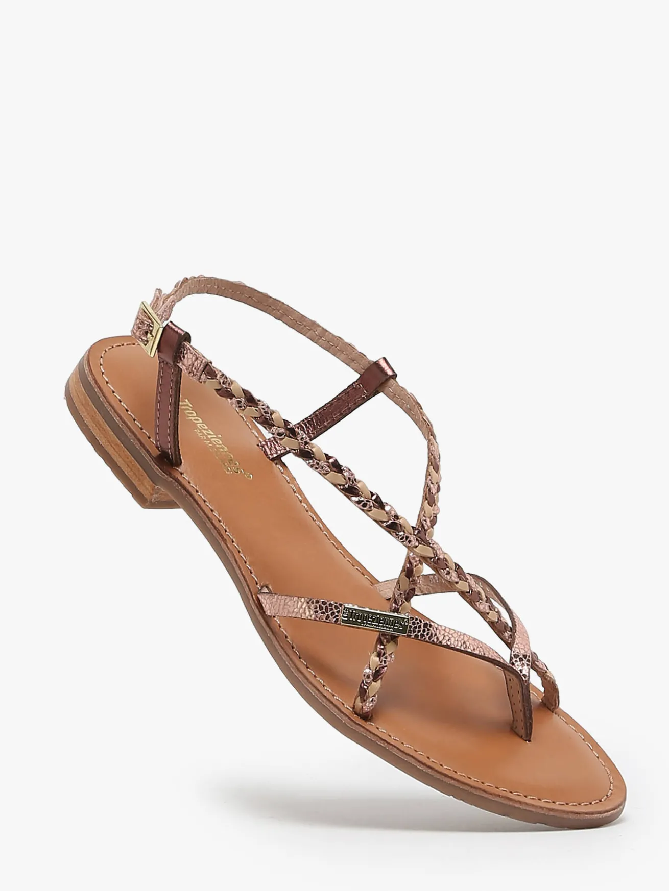 Nu-pieds en cuir LES TROPEZIENNES