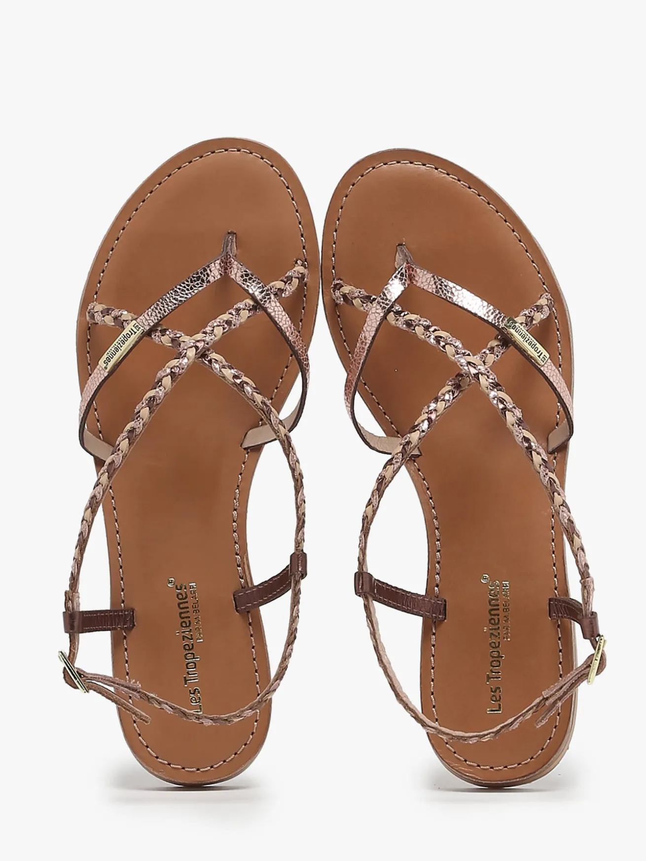Nu-pieds en cuir LES TROPEZIENNES