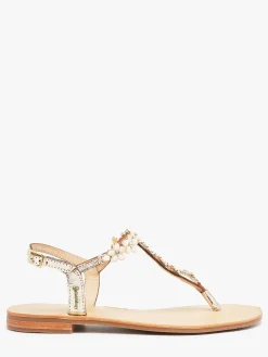 Nu-pieds en cuir LES TROPEZIENNES