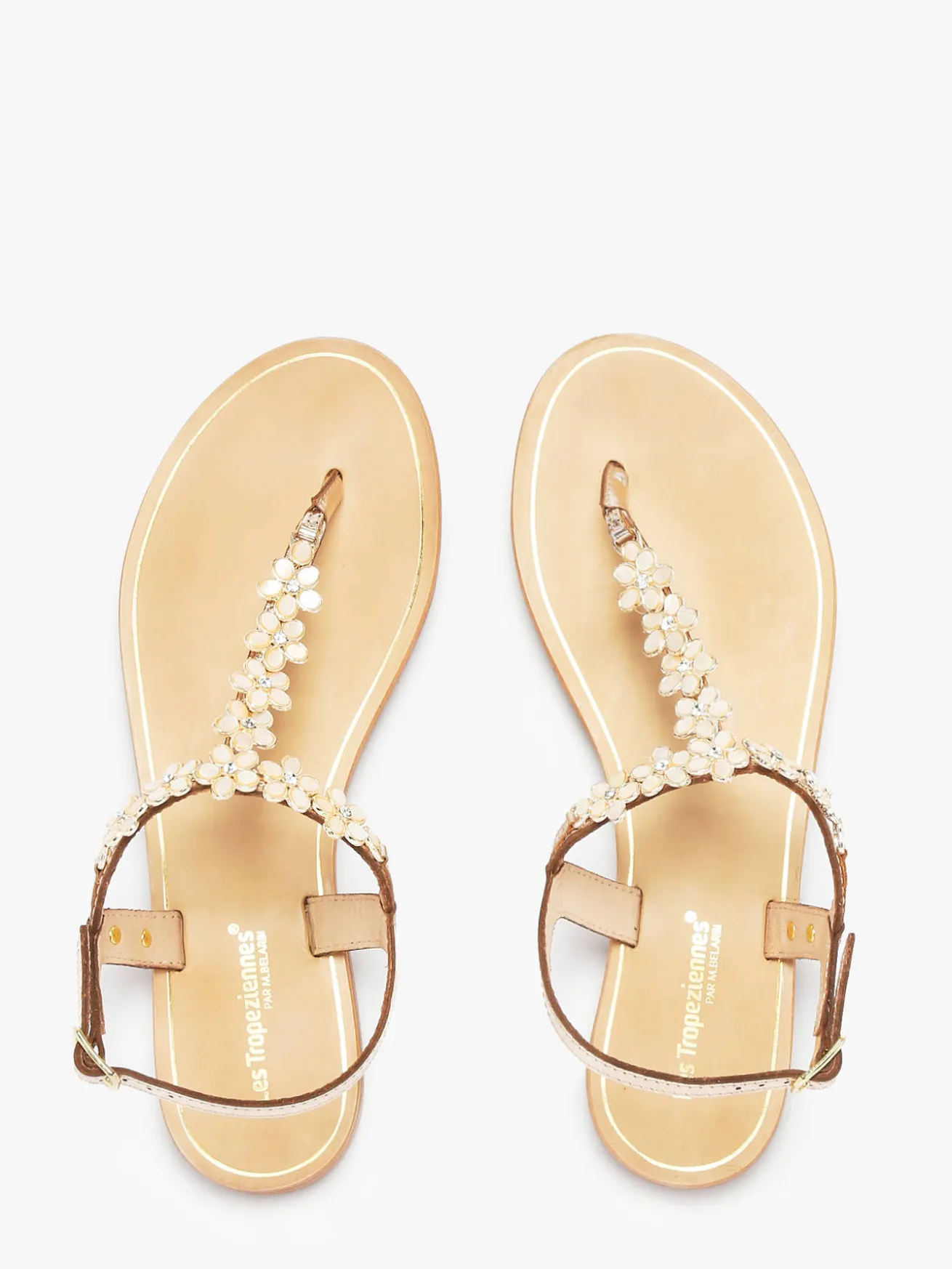 Nu-pieds en cuir LES TROPEZIENNES