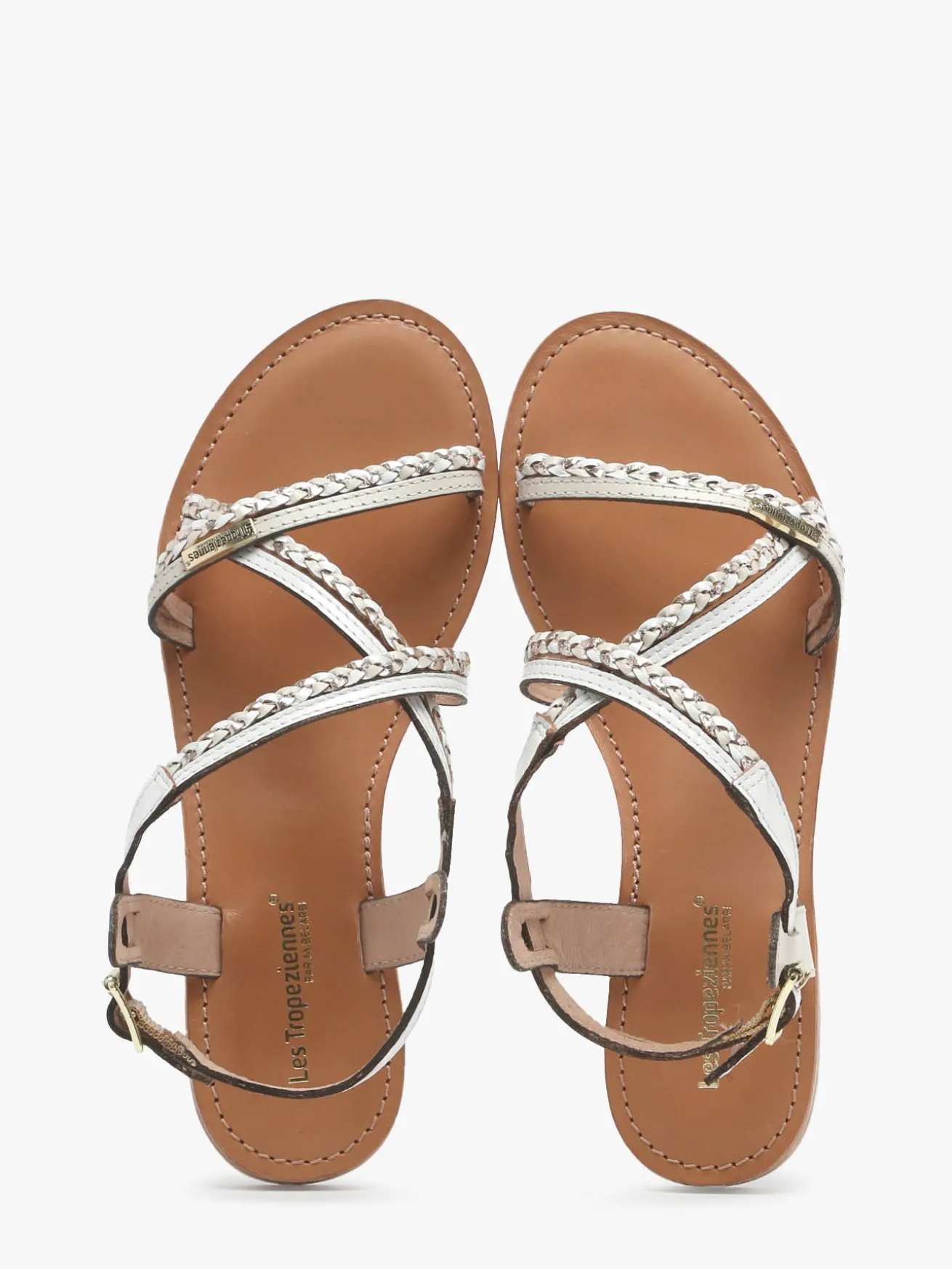 Nu-pieds en cuir LES TROPEZIENNES
