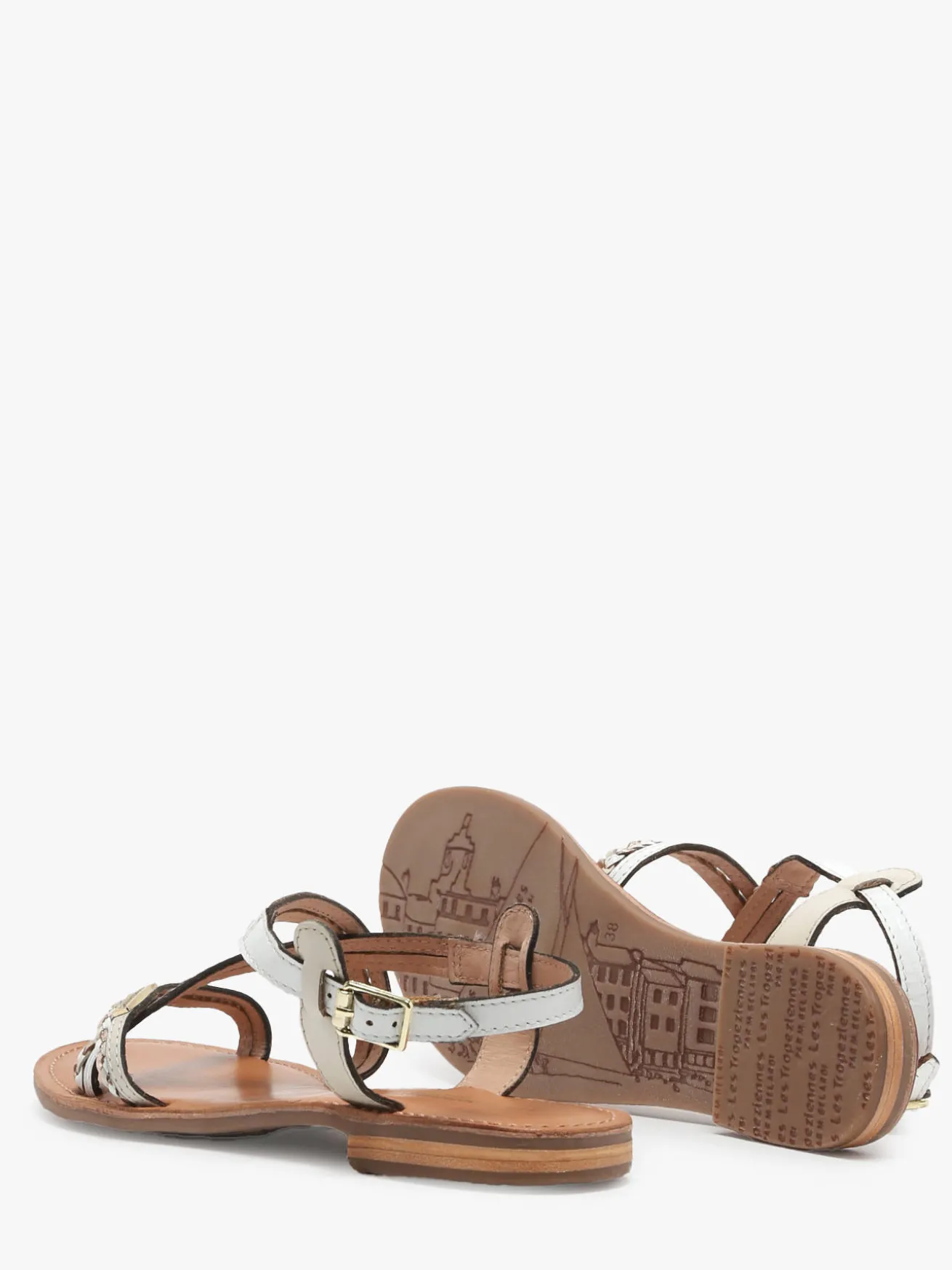 Nu-pieds en cuir LES TROPEZIENNES