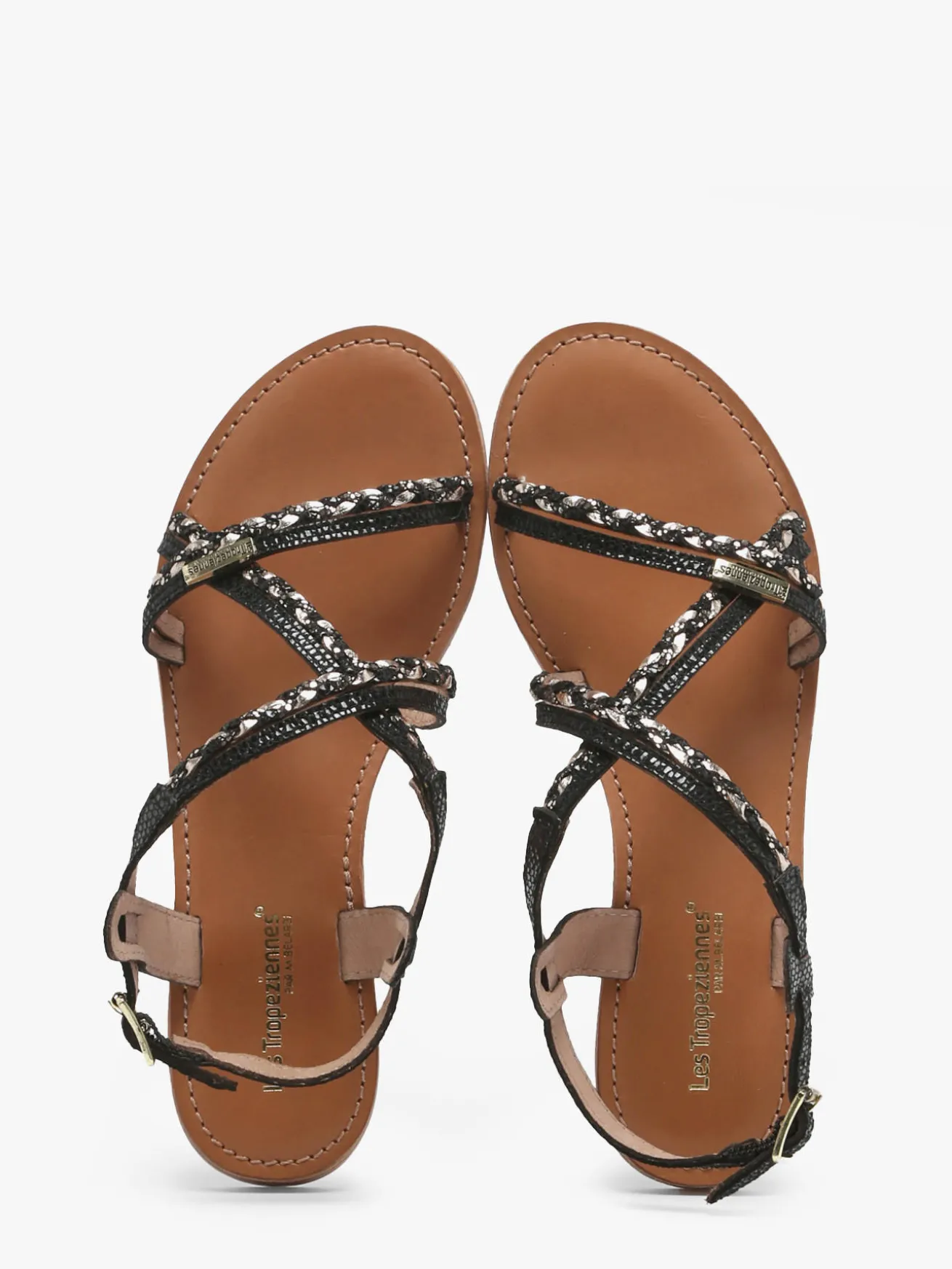 Nu-pieds en cuir LES TROPEZIENNES