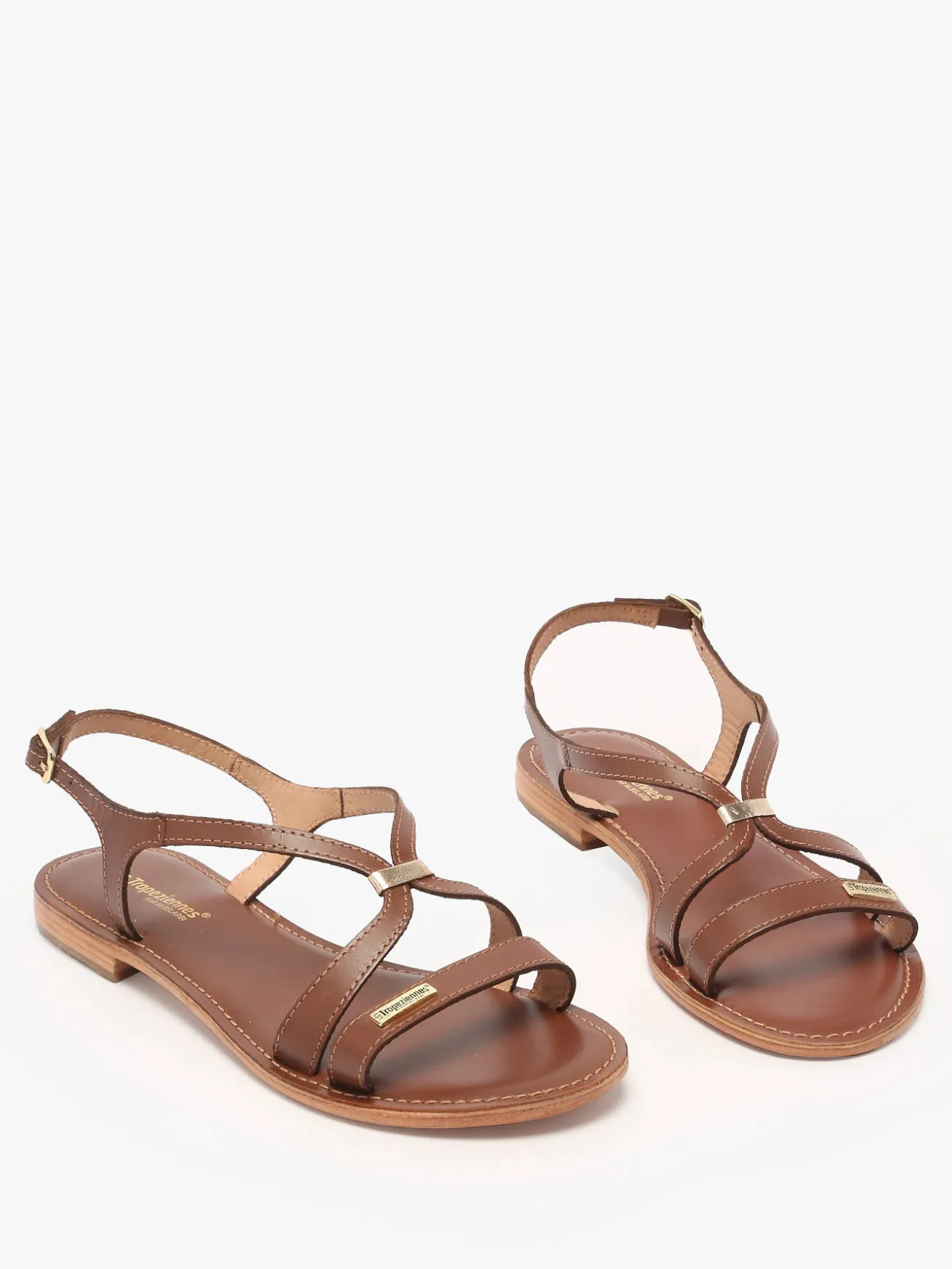 Nu-pieds Hamoon en cuir LES TROPEZIENNES