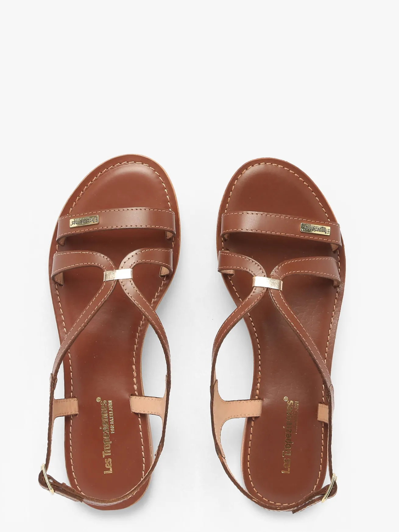 Nu-pieds Hamoon en cuir LES TROPEZIENNES