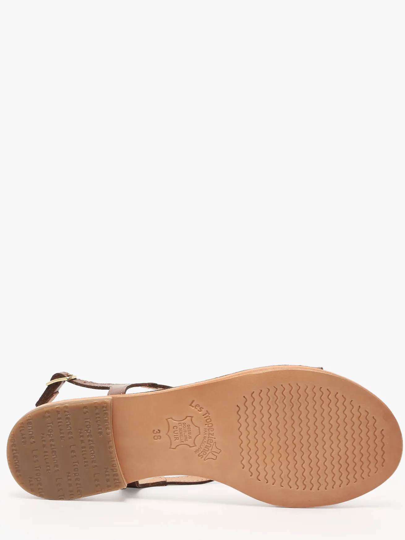 Nu-pieds Hamoon en cuir LES TROPEZIENNES