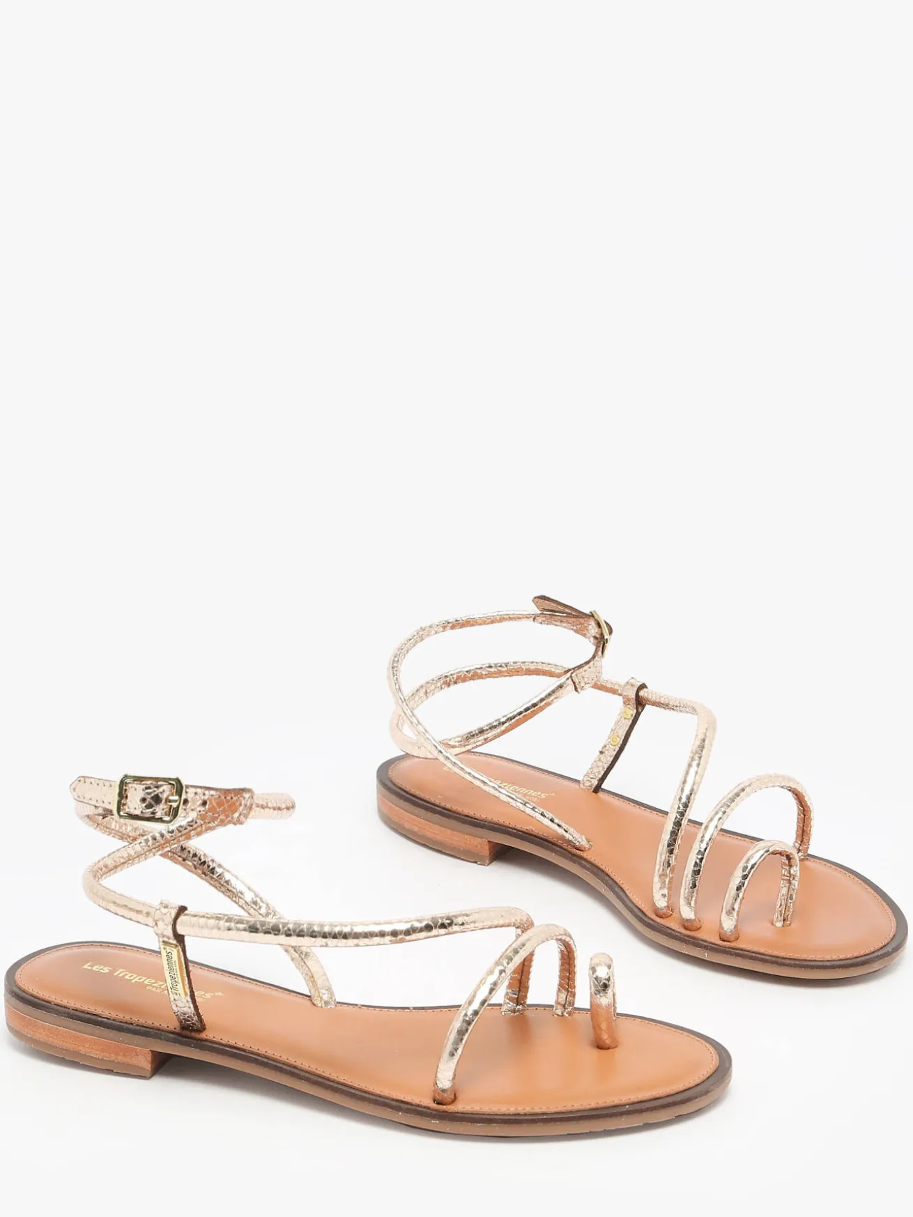 Nu-pieds Hatrio en cuir LES TROPEZIENNES