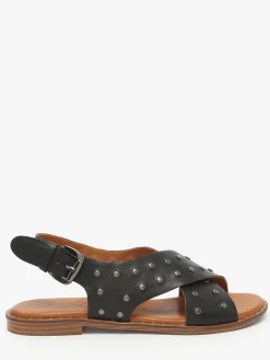 Nu-pieds Magnieu en cuir COCO ABRICOT