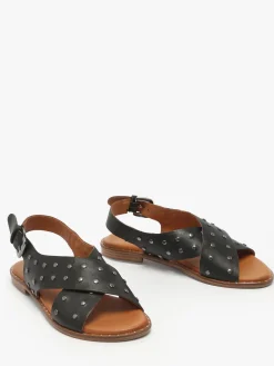Nu-pieds Magnieu en cuir COCO ABRICOT