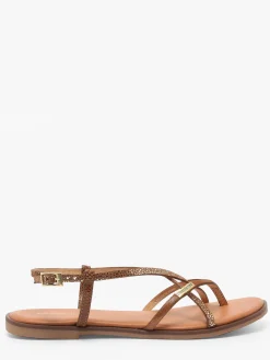 Nu-pieds Monagum en cuir LES TROPEZIENNES