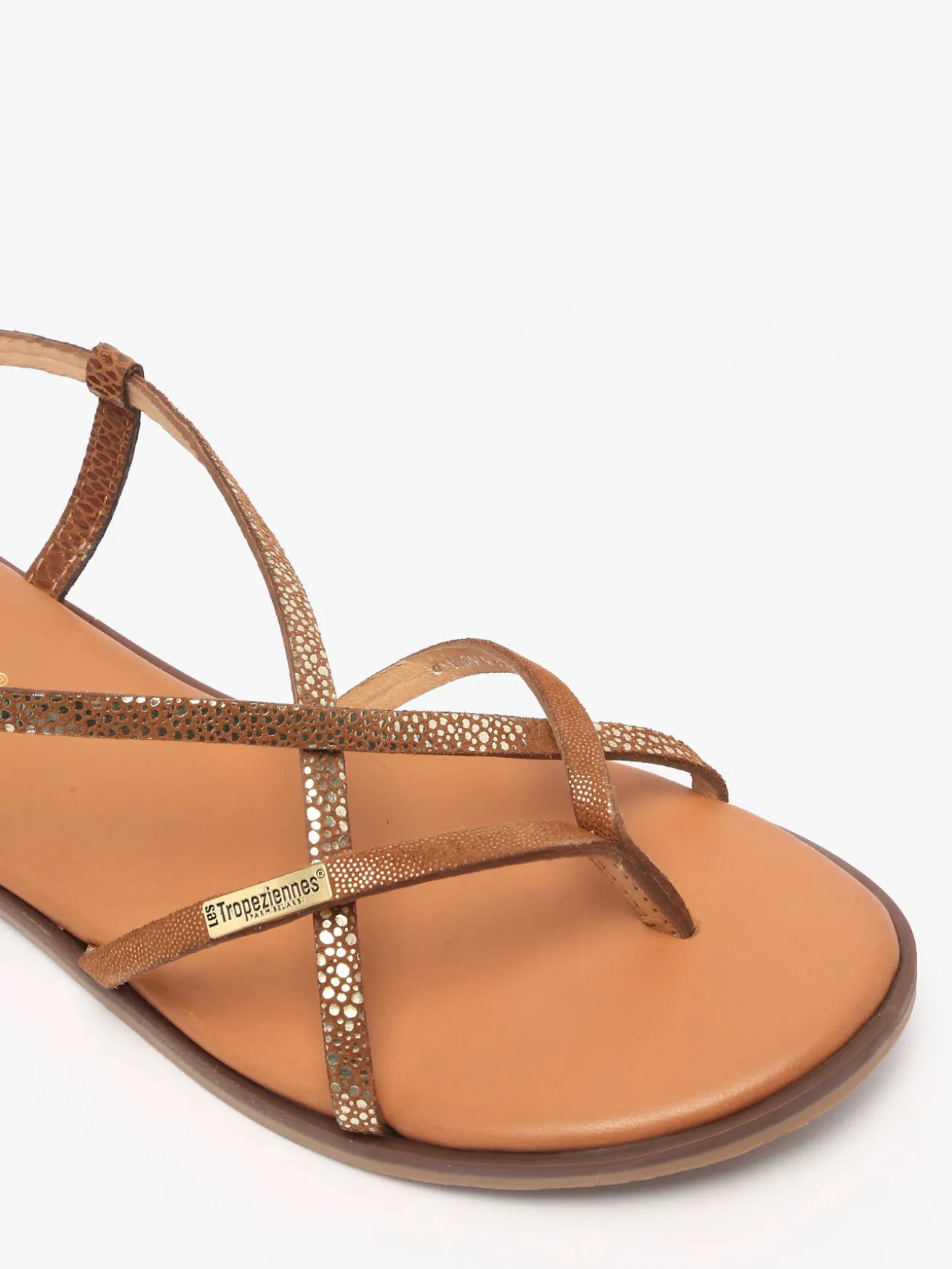 Nu-pieds Monagum en cuir LES TROPEZIENNES