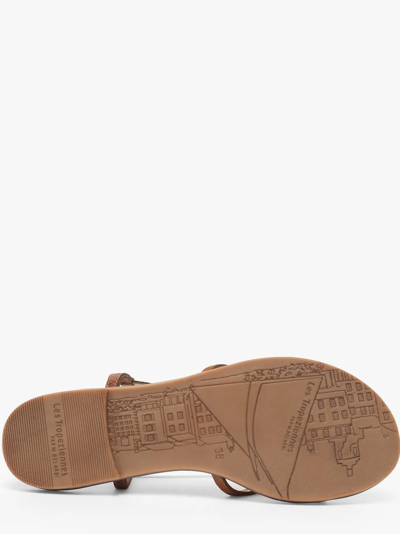 Nu-pieds Monagum en cuir LES TROPEZIENNES