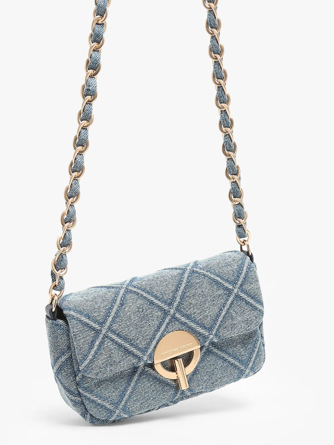 Petit sac bandoulière Moon en denim VANESSA BRUNO