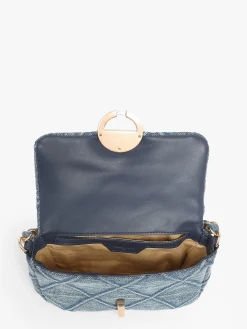Petit sac bandoulière Moon en denim VANESSA BRUNO