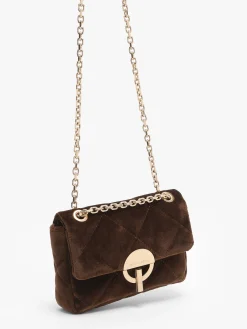 Petit sac bandoulière Moon en velours VANESSA BRUNO