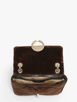 Petit sac bandoulière Moon en velours VANESSA BRUNO