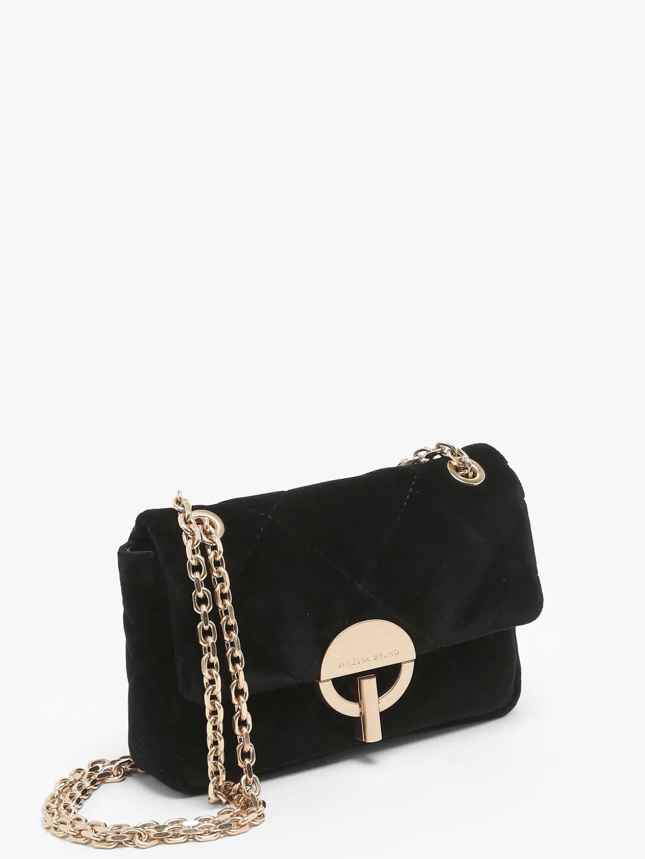 Petit sac bandoulière Moon en velours VANESSA BRUNO