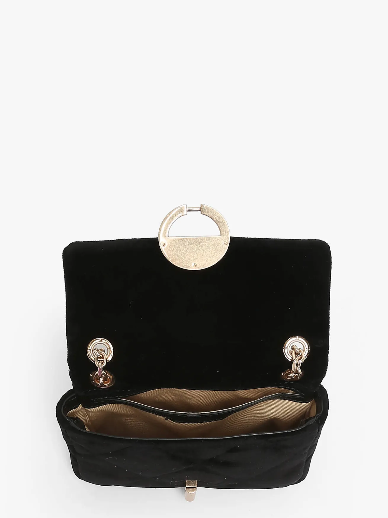 Petit sac bandoulière Moon en velours VANESSA BRUNO
