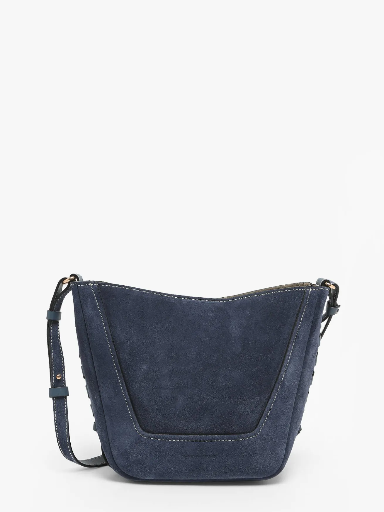 Petit sac seau Lou en cuir et daim VANESSA BRUNO