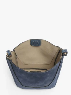 Petit sac seau Lou en cuir et daim VANESSA BRUNO