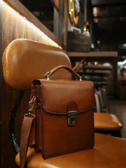 Pochette homme Crosta 2 compartiments cuir ETRIER