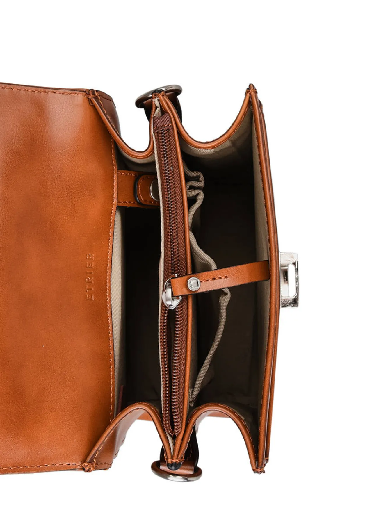 Pochette homme Crosta 2 compartiments cuir ETRIER