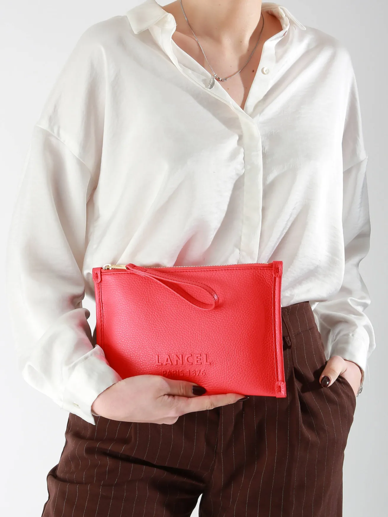 Pochette zippée Jour cuir LANCEL