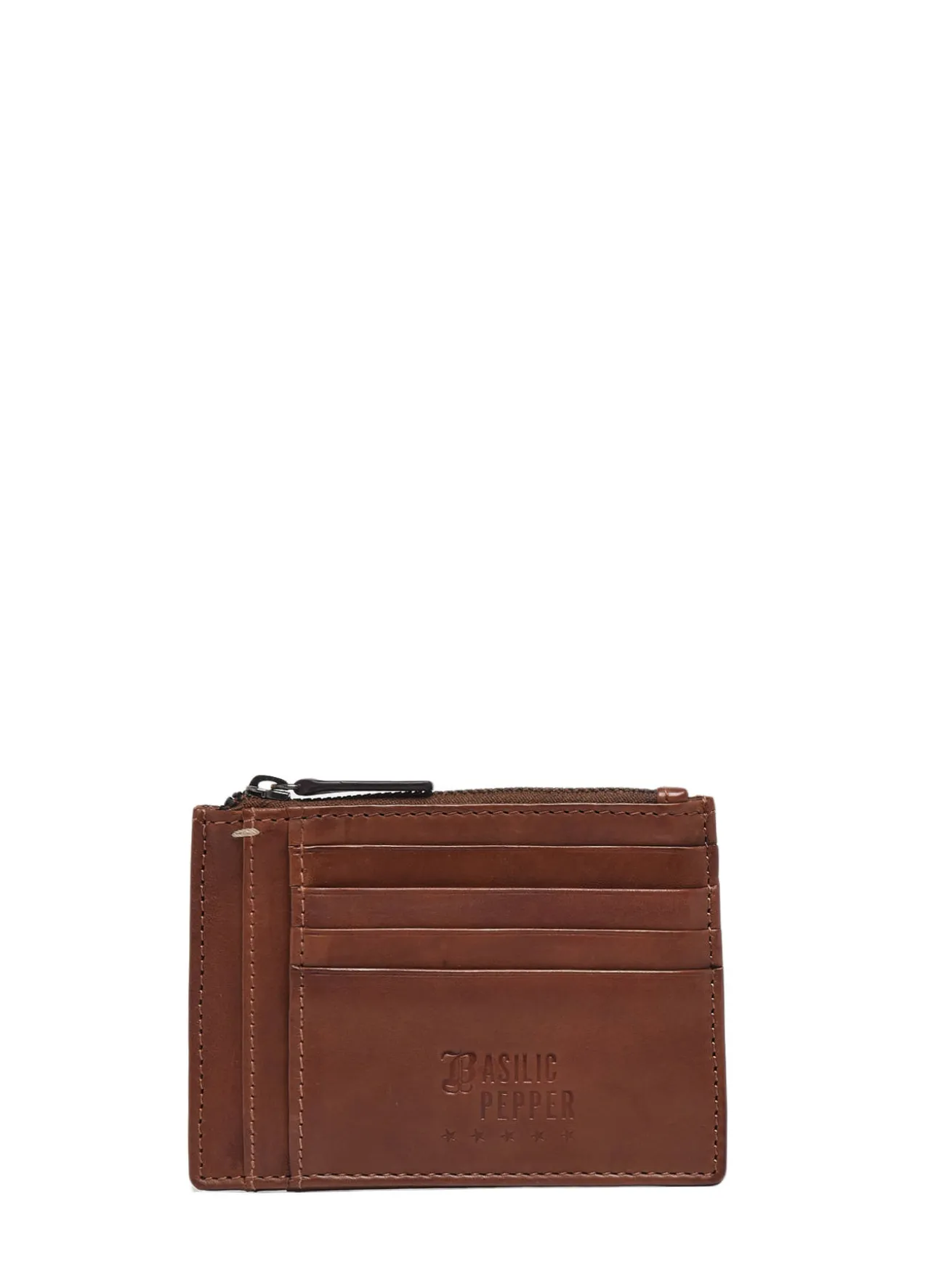 PORTE CARTES PORTE MONNAIE cuir BASILIC PEPPER