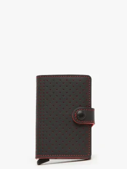 Porte-cartes cuir perforé SECRID