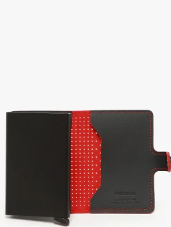 Porte-cartes cuir perforé SECRID