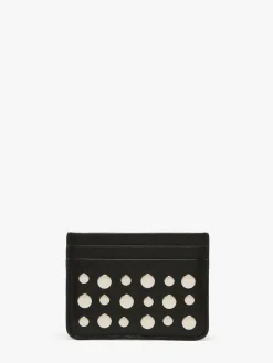 Porte-cartes Domino leather et studs SONIA RYKIEL