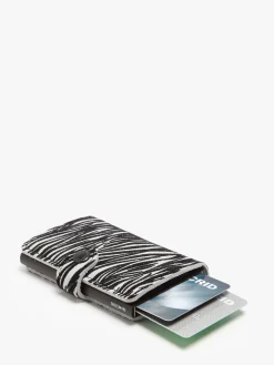 Porte-cartes Mini Zébra cuir SECRID