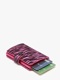 Porte-cartes Mini Zébra cuir SECRID