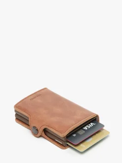 Porte-cartes Twin 2 compartiments cuir SECRID