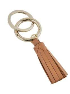 Porte-clefs pompon Charms cuir LANCEL