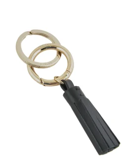 Porte-clefs pompon Charms cuir LANCEL