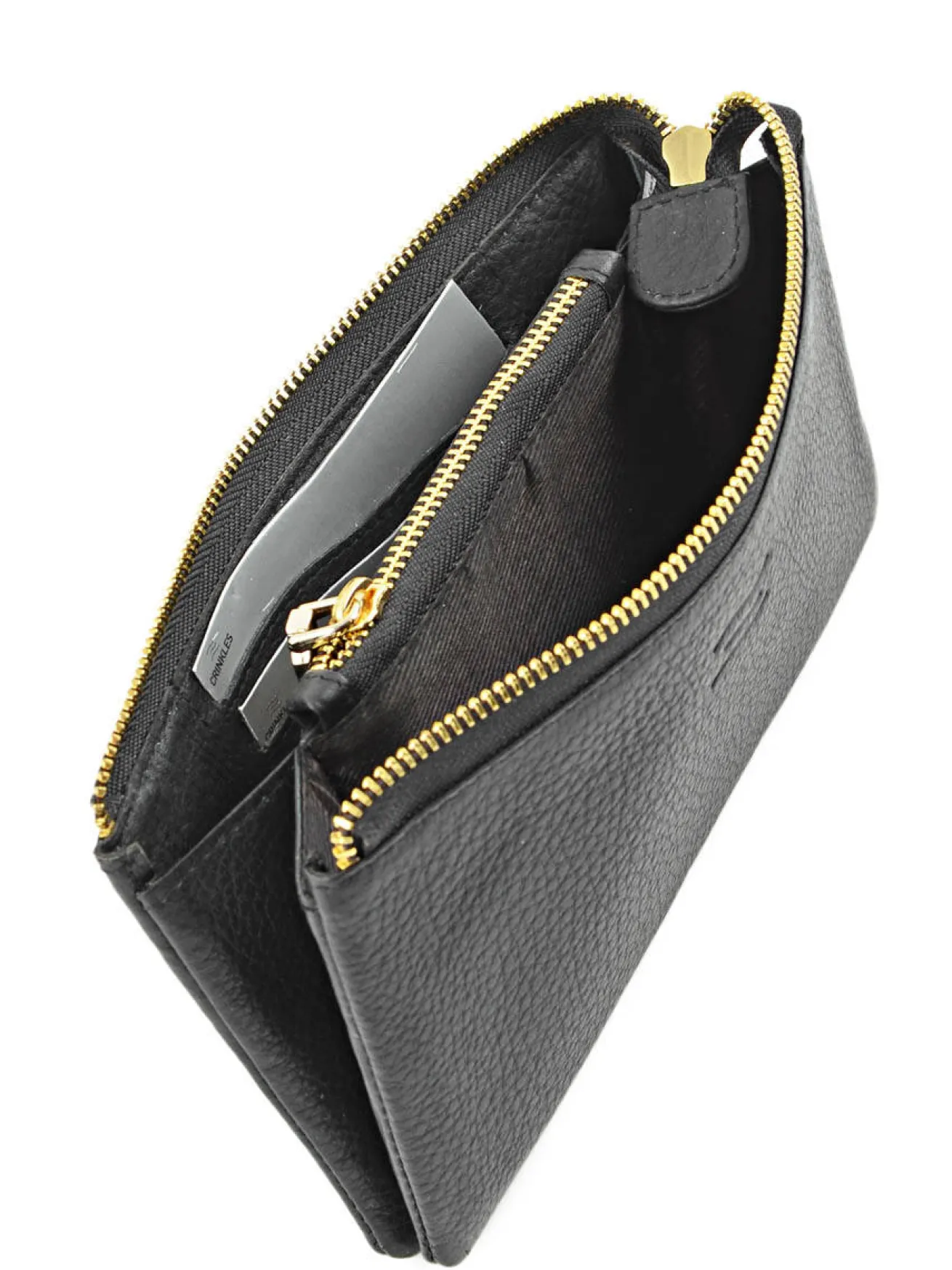 Portefeuille Caviar cuir CRINKLES
