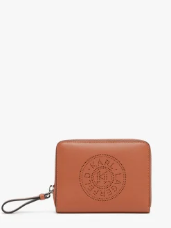 Portefeuille compact K/Circle cuir KARL LAGERFELD