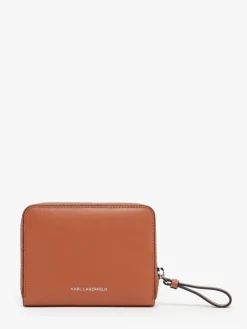 Portefeuille compact K/Circle cuir KARL LAGERFELD