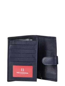 Portefeuille cuir HEXAGONA